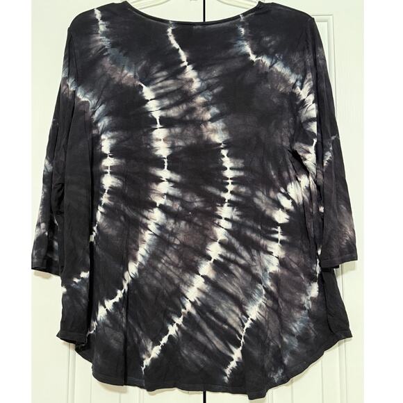 Ruby Rd Tie-dyed Dolman-Style Top Blouse/Tunic, Size IX - Picture 2 of 5